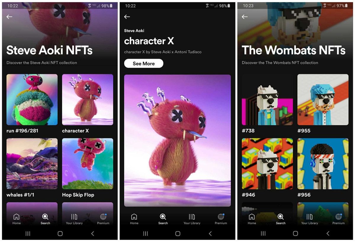 Spotify is also testing NFTs