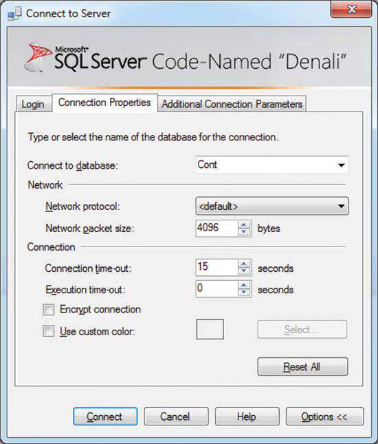 SQL Server 2012 screen 1