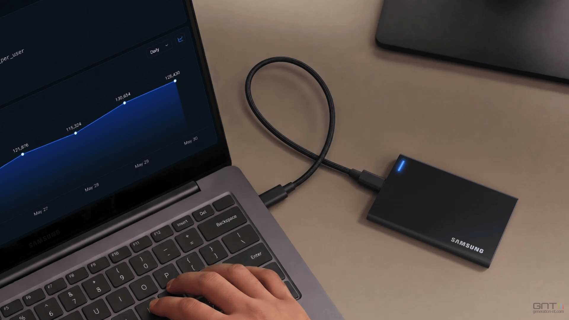 Samsung pulvérise les records avec ses nouveaux SSD P9 et P7 en USB4