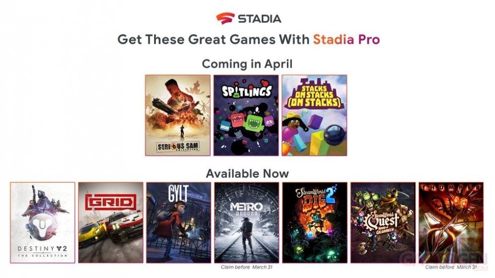 Stadia Pro Avril