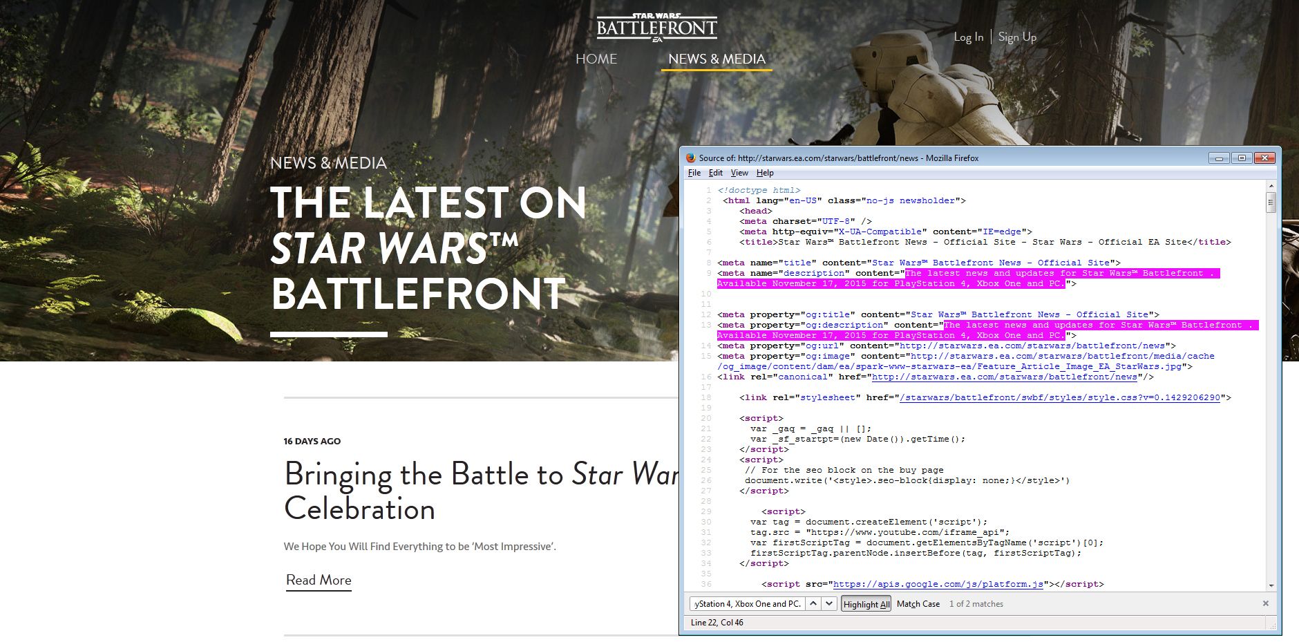 Star Wars Battlefront - code source