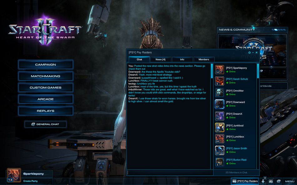 StarCraft II : Heart of the Swarm - clans 2