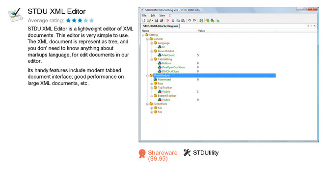 STDU XML Editor portable.