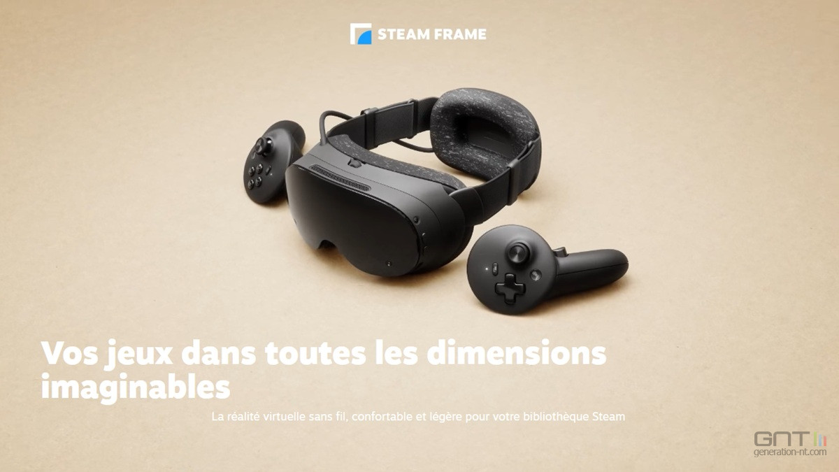 Valve dévoile le Steam Frame, son casque VR pensé pour toute la bibliothèque Steam