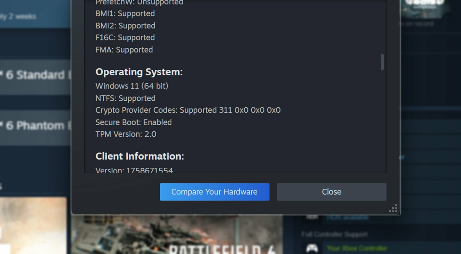 Steam TPM