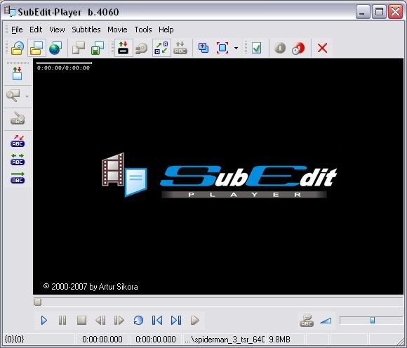 SubEdit Player screen2