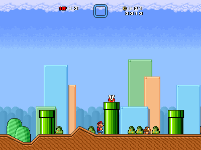 Super Mario Bros X  screen 1