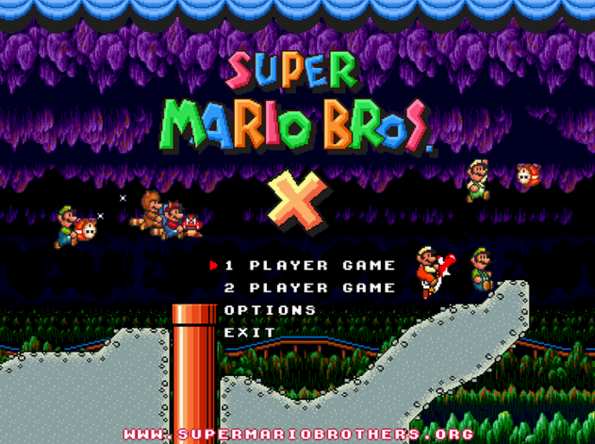 Super Mario Bros X  screen 2