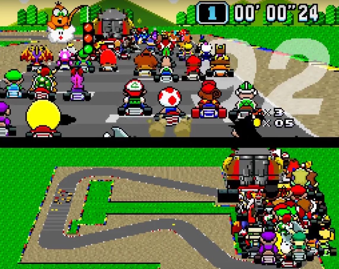 Super Mario Kart - 101 players