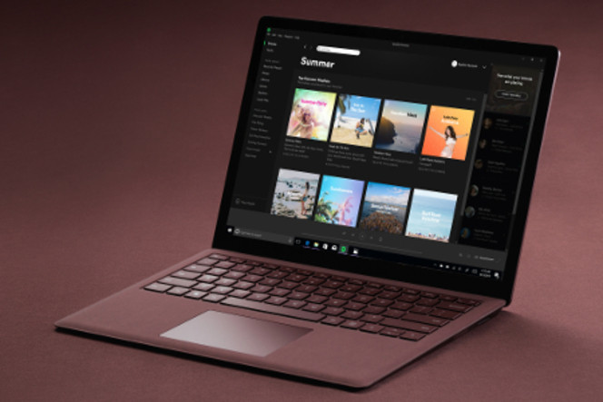 Surface-Laptop-Spotify