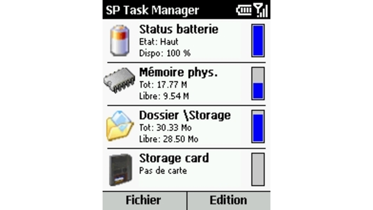 Smartphone : nouvelle version de Task Manager