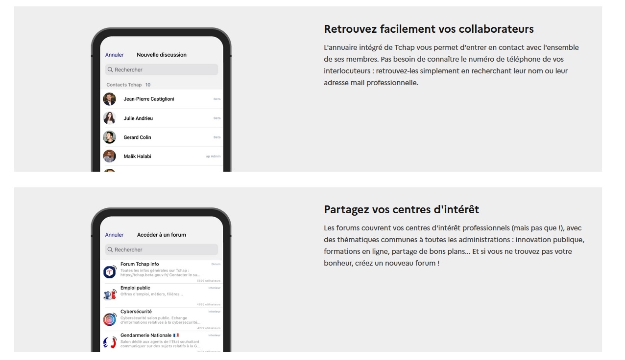 Tchap messagerie fonction publique