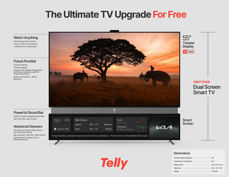 Telly TV 4K gratuit