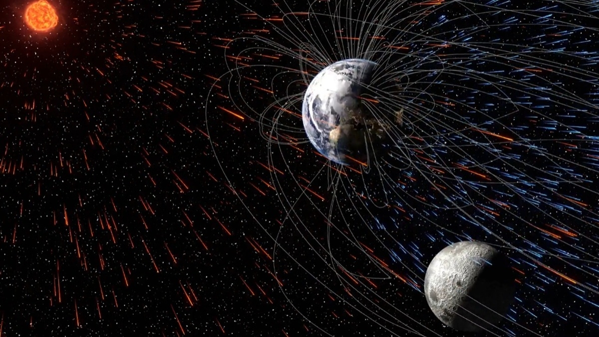 terre lune champ magn&Atilde;&copy;tique