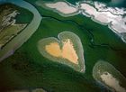 La terre vue du ciel : un fond d’écran romantique