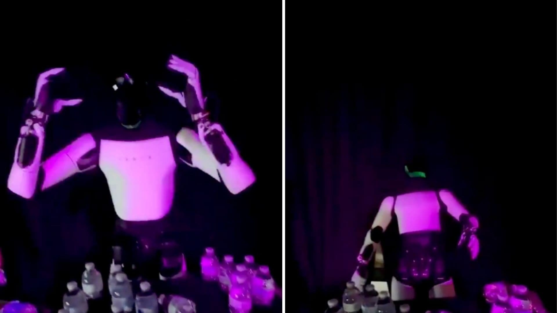 Tesla Optimus robot mouvement suspect