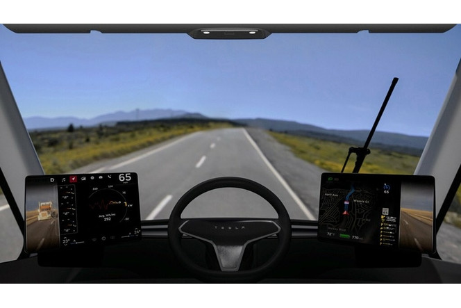 Tesla Semi Cockpit