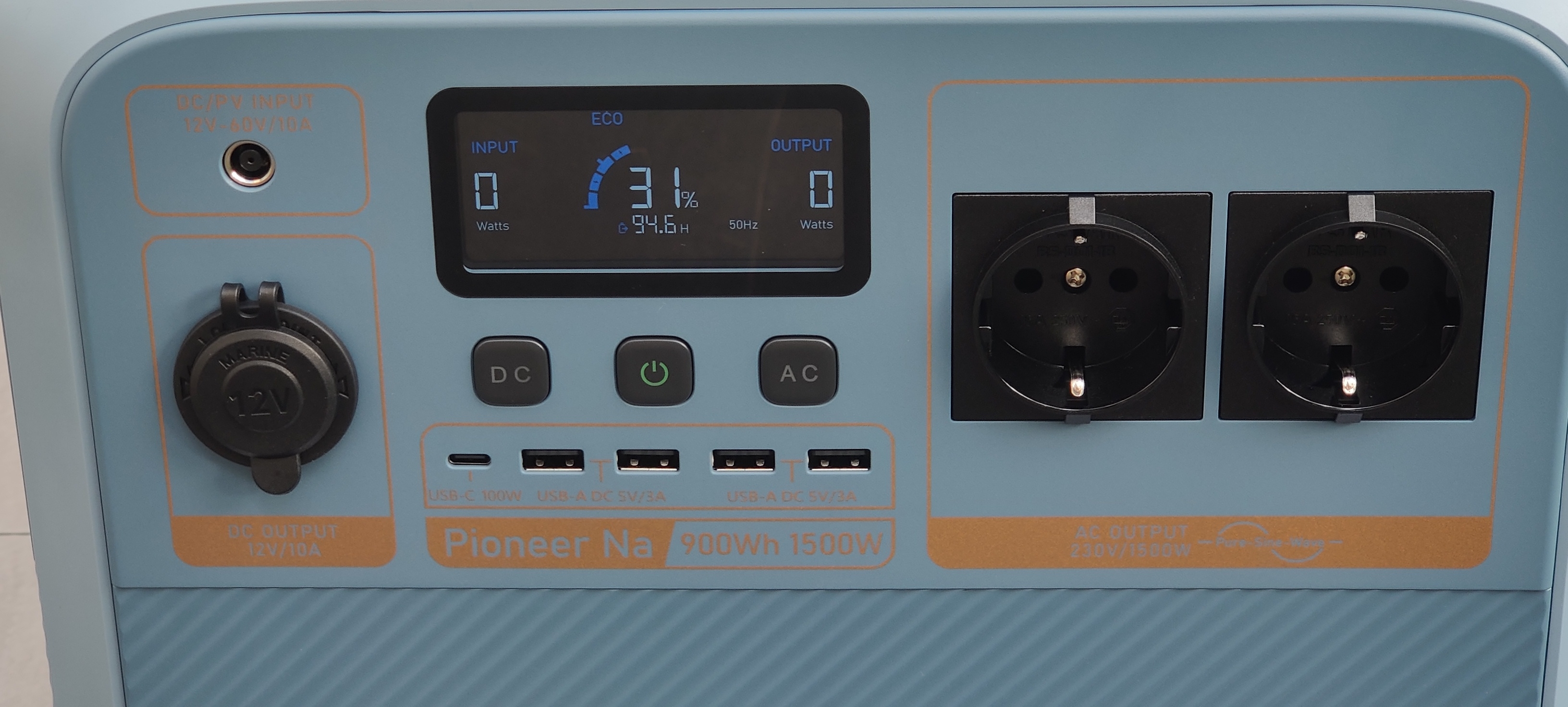Test Bluetti Pioneer Na - Connectique