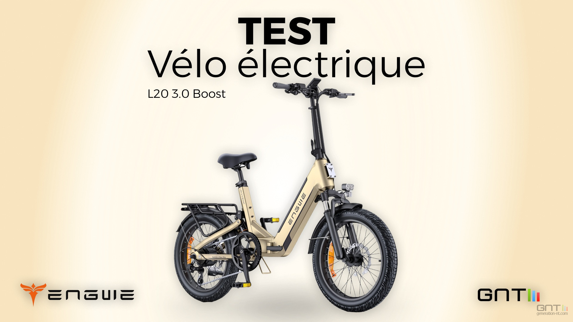 Test Engwe L20 3.0 Boost vélo électrique