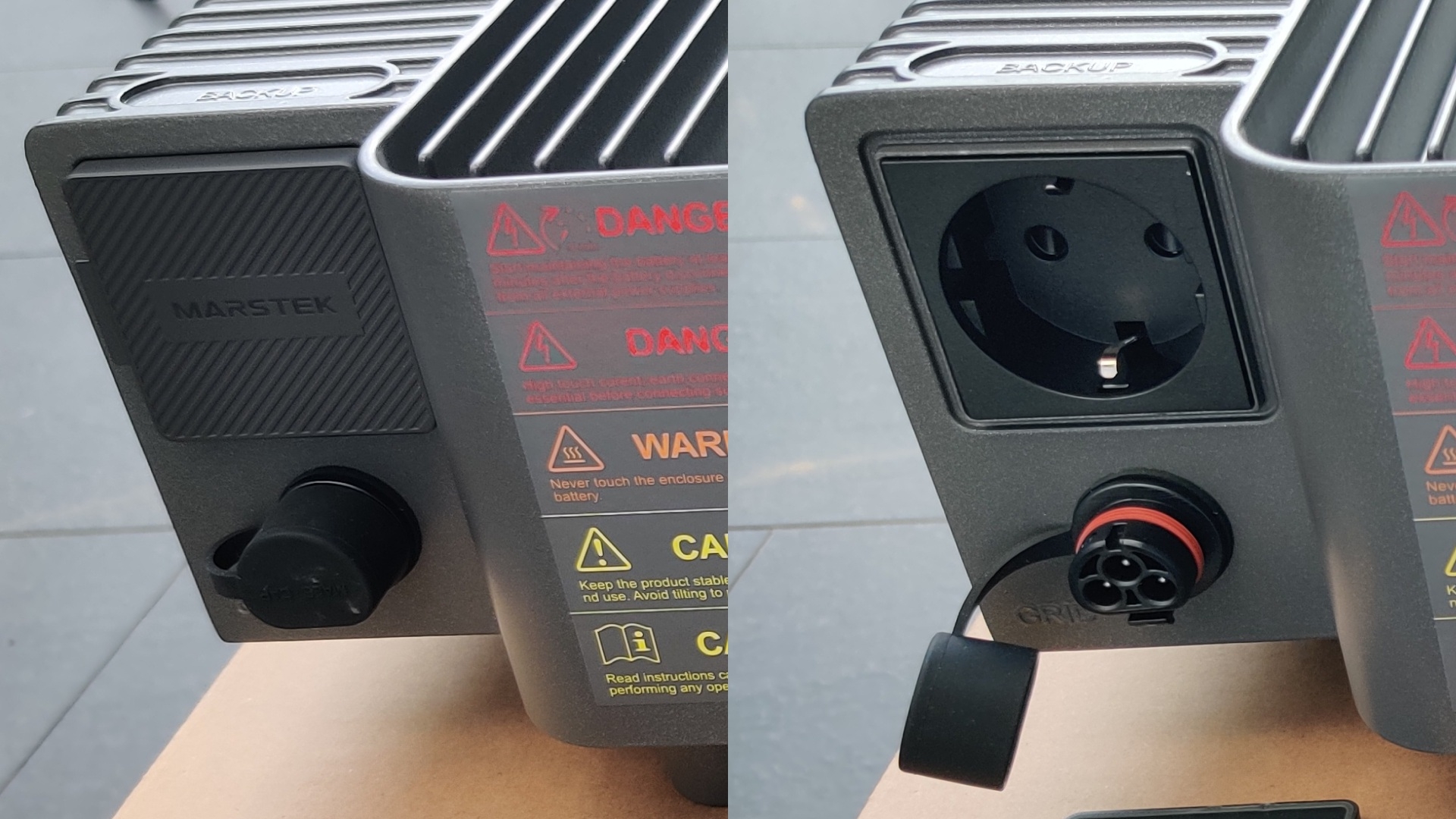 Test Marstek Venus D - Prises entr&Atilde;&copy;e et sortie