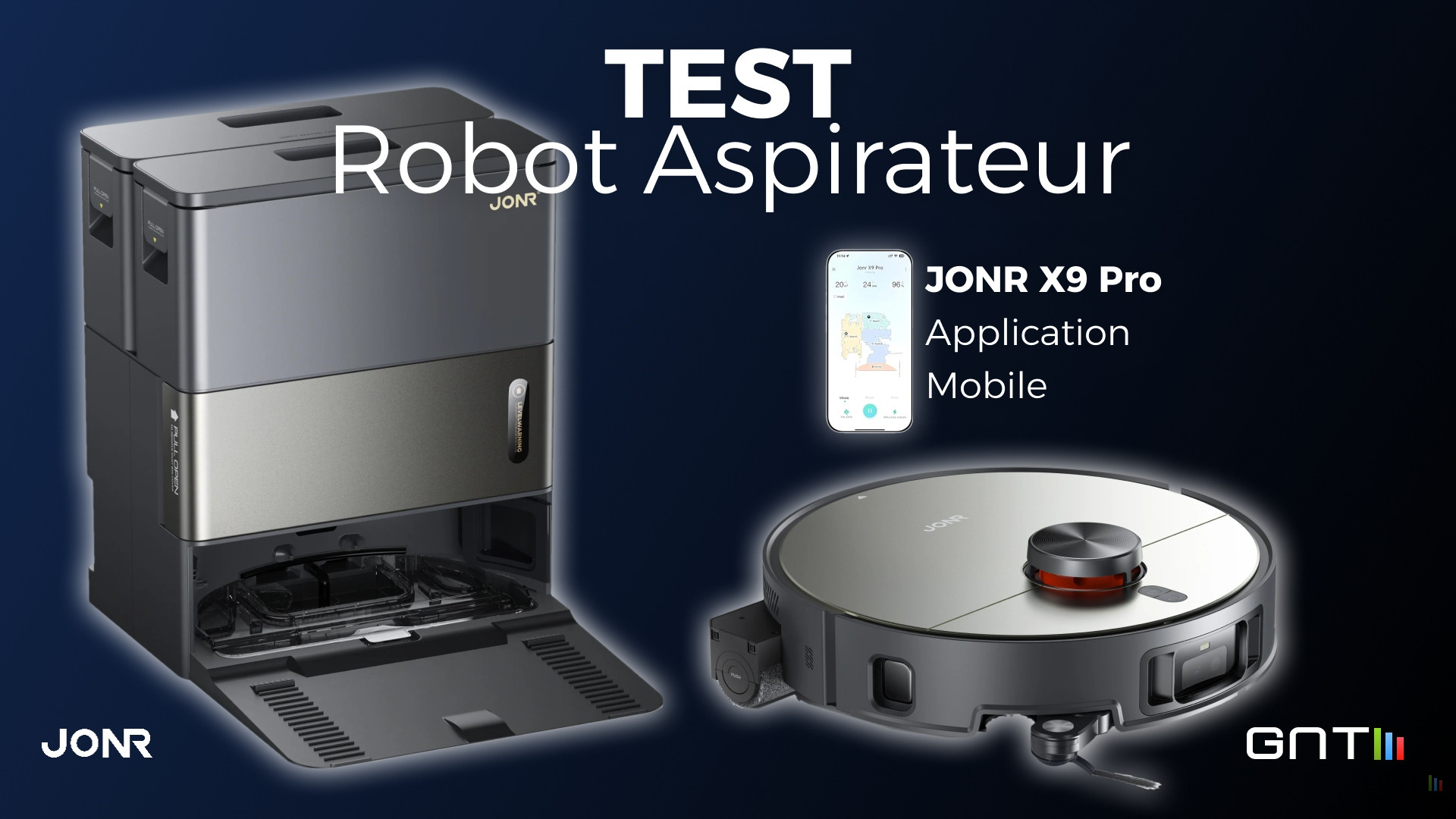 Test du robot aspirateur JONR X9 Pro : 20 000 Pa, lavage par rouleau rotatif, IA,...