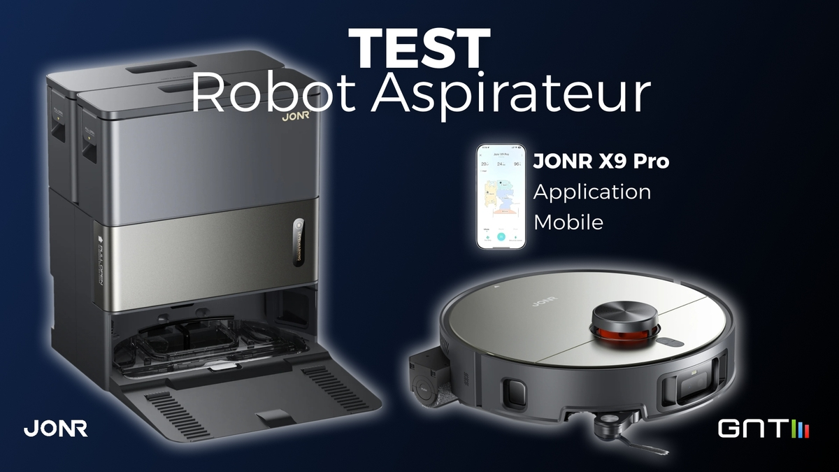 Test du robot aspirateur JONR X9 Pro : 20 000 Pa, lavage par rouleau rotatif, IA,...