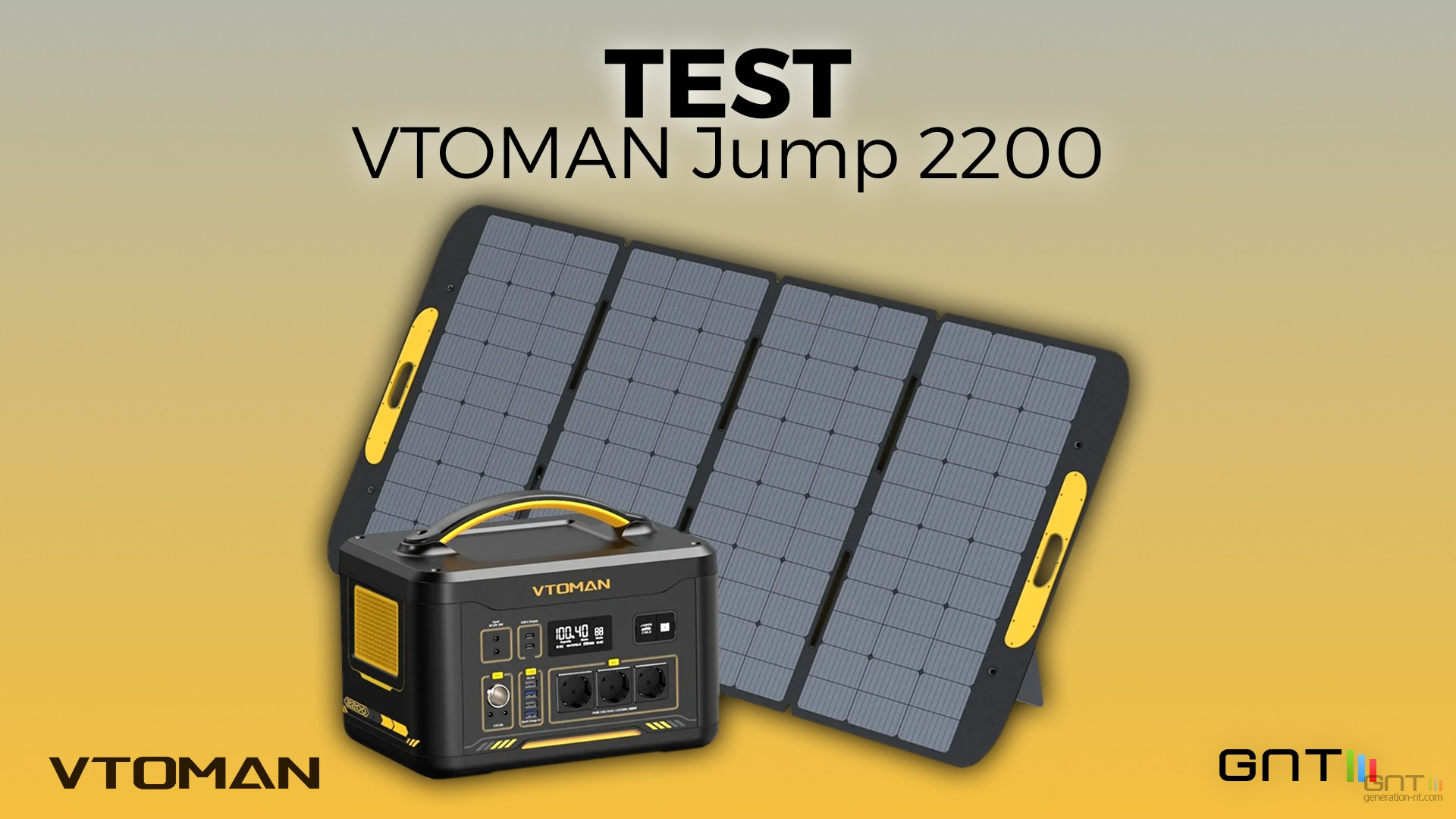 Test station d'énergie VTOMAN Jump 2200 + VS400 : le combo énergie pour tout faire
