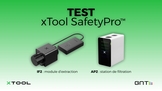 Test des modules xTool SafetyPro IF2 et AP2 : extraction et purification de l'air