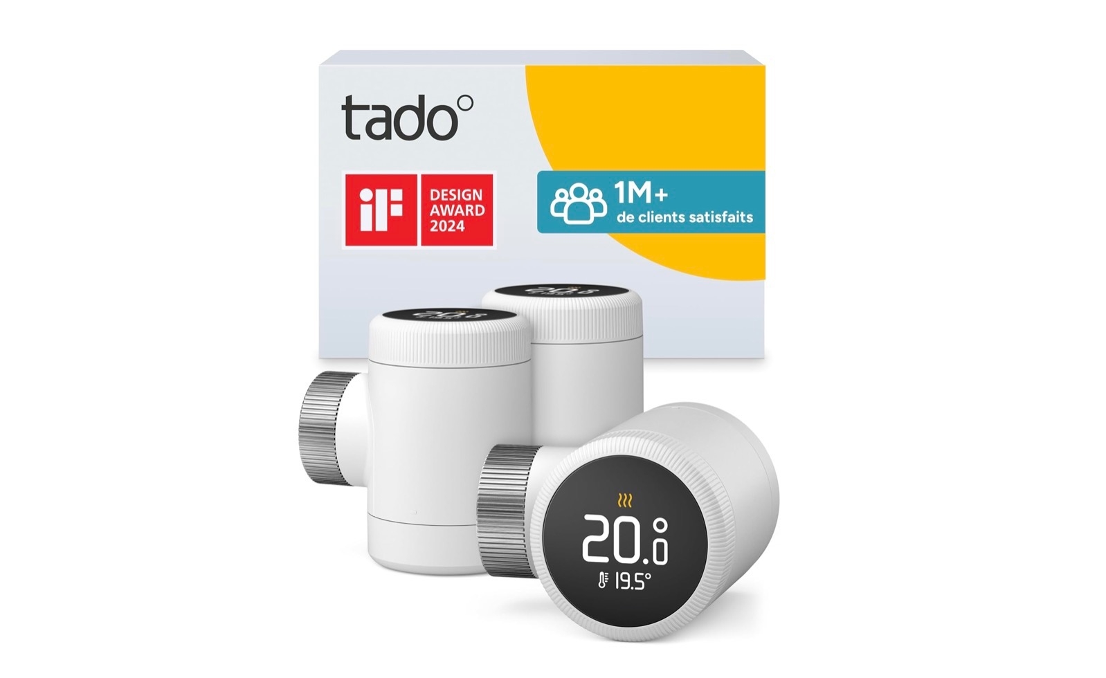 tado° X Trio Intelligenter Thermostatkopf.