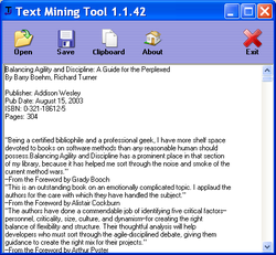 Text Mining Tool screen2