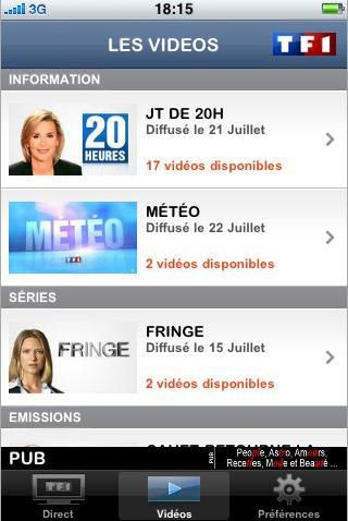 TF1 Player iPhone 02