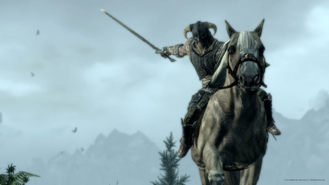 The Elder Scrolls V Skyrim - combats cheval