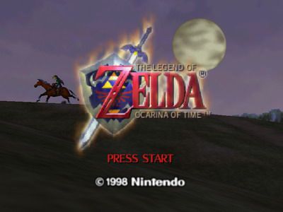 The Legend of Zelda : Ocarina of Time - Ecran titre