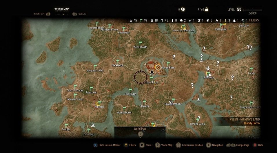 The Witcher 3 Wild Hunt - carte - 1