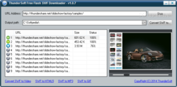 ThunderSoft Free SWF Downloader screen1