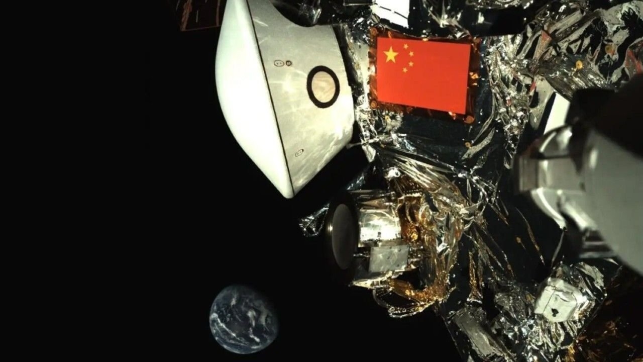 Tianwen 2 selfie Terre