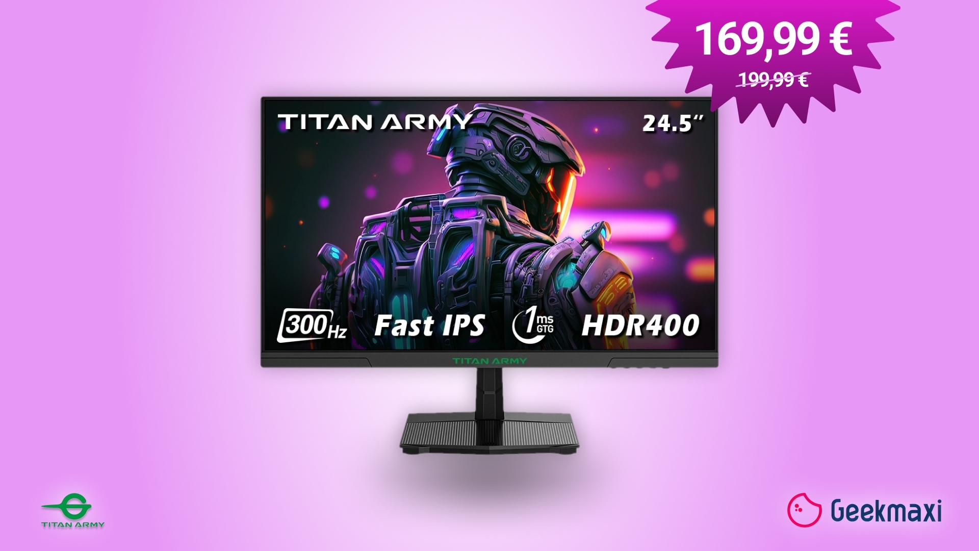 Titan Army : lancement du nouvel écran gaming P2510HS 300 Hz à prix spécial !