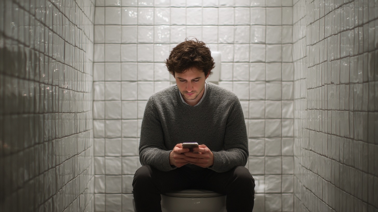 Toilettes smartphone