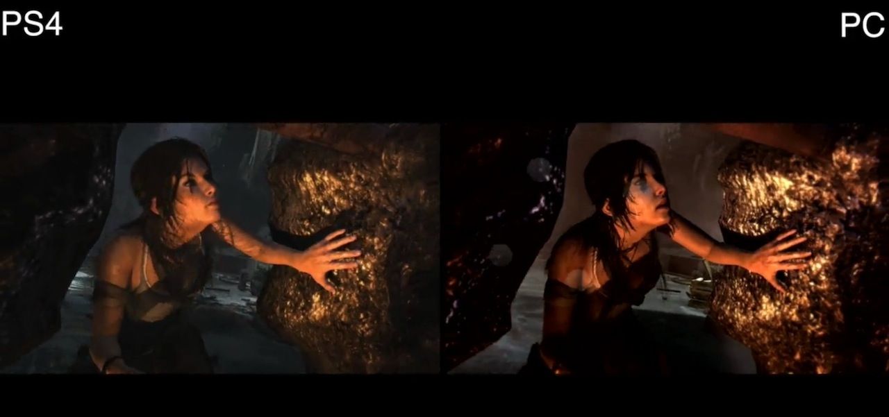 Tomb Raider - comparatif PS4:PC