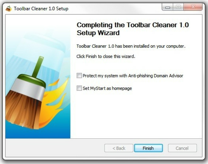 Toolbar Cleaner screen1
