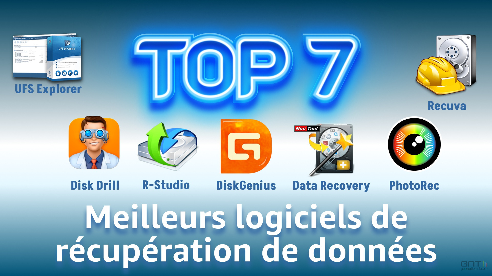 TOP 7 - Meilleurs logiciels de r&eacute;cup&eacute;ration de donn&eacute;es 2026