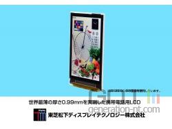 Toshiba ecran telephone portable 0 99 mm epaisseur small