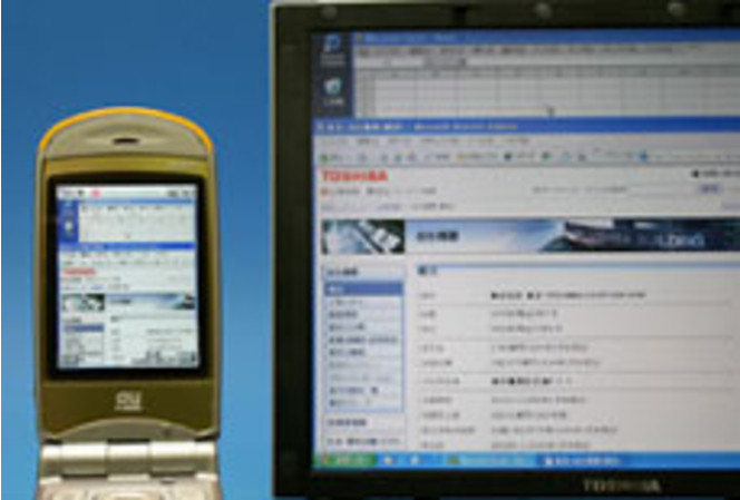Toshiba : téléphone commandant un PC
