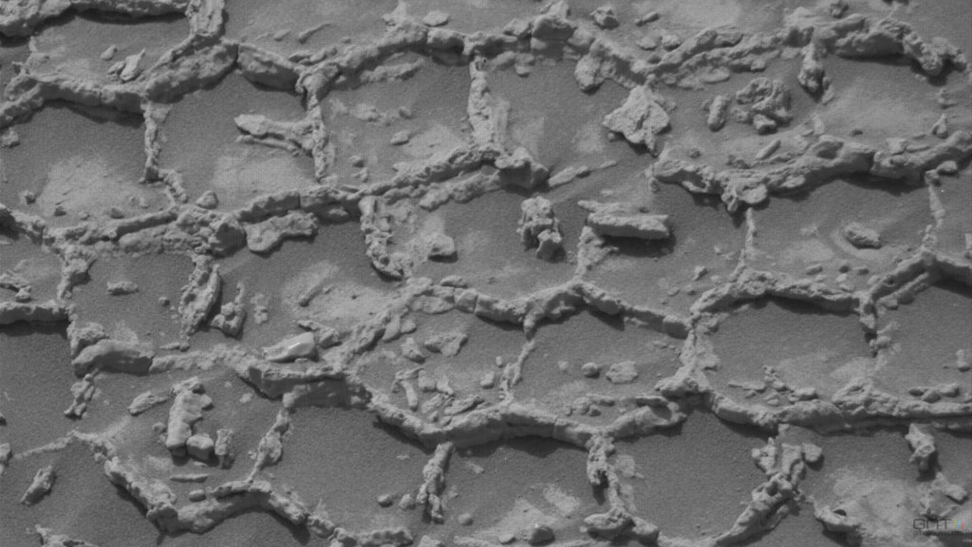 Des structures en nid d'abeille sur Mars, comment est-ce possible ?