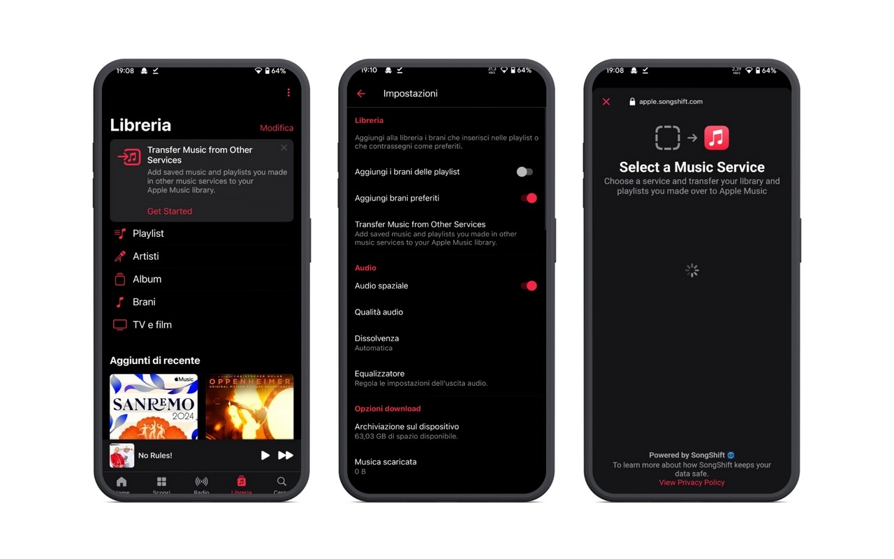 Transfert Playlist Apple Music