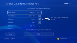 Transfert PS4 vers PS4 Pro - 1