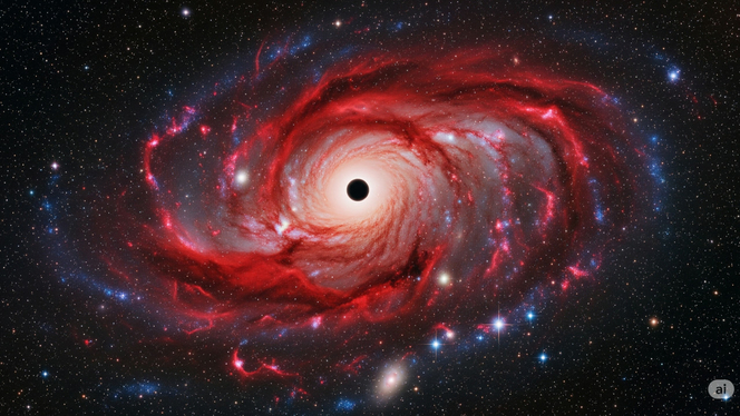 trou-noir-centre-galaxie-couleur-rouge