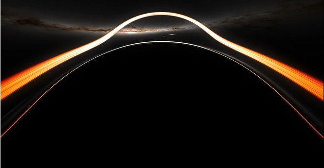trou noir horizon simulation