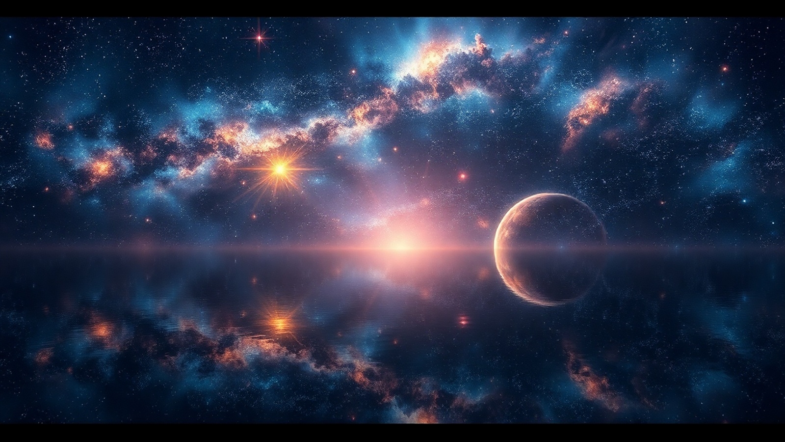 univers miroir illustration IA