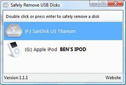 USB Disk Ejector screen